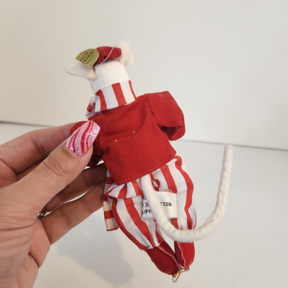 Vintage Silvestri Christmas Tree Ornament Mouse Mice Kitsch Porcelain 1980s Cute - Picture 5 of 7